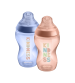 Biberon decorat Tommee Tippee, 340 ml, 2 buc, fete